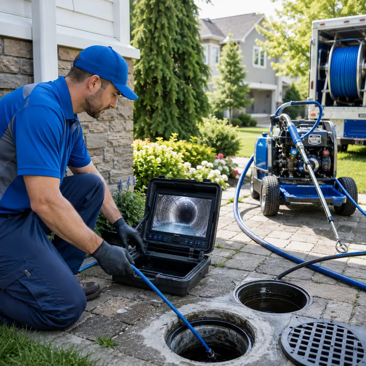 Outdoor drain cleaning professionals serving North Aurora, IL